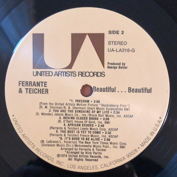 Ferrante & Teicher Beautiful...Beautiful Vinyl Lp '74 - Picture 5 of 7